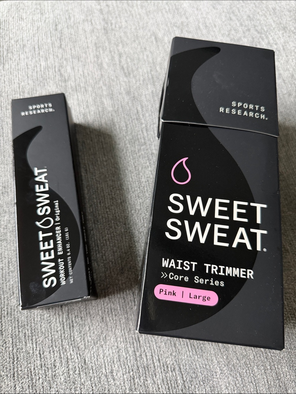 Sweet Sweat Waist Trimmer + workout enhancer gel Pink Large NEW! Core Series